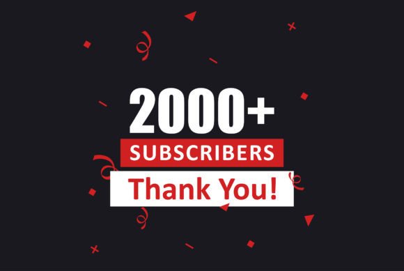 Download 2000 Plus Subscribers Thank You Vector - 2000 Collection