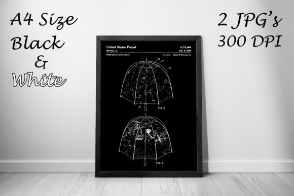 Download Portable Planetarium 1981 Patent Poster - 1981 Collection