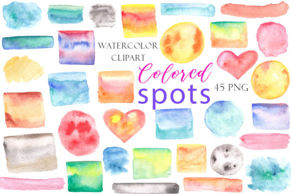 Download Colored Watercolor Stains - Premium Resources