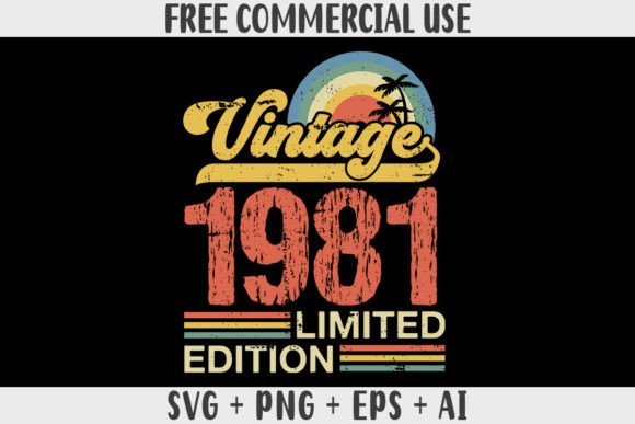 Download Retro Vintage 1981 Limited Edition - 1981 Collection