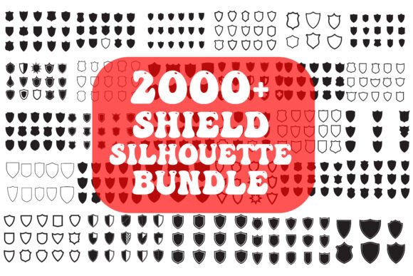 Download 2000+ Shield Silhouette Vector Bundle - 2000 Collection