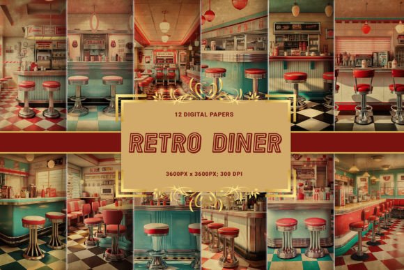 Download 1950 Retro Vintage Diner Traditional - 1950 Collection